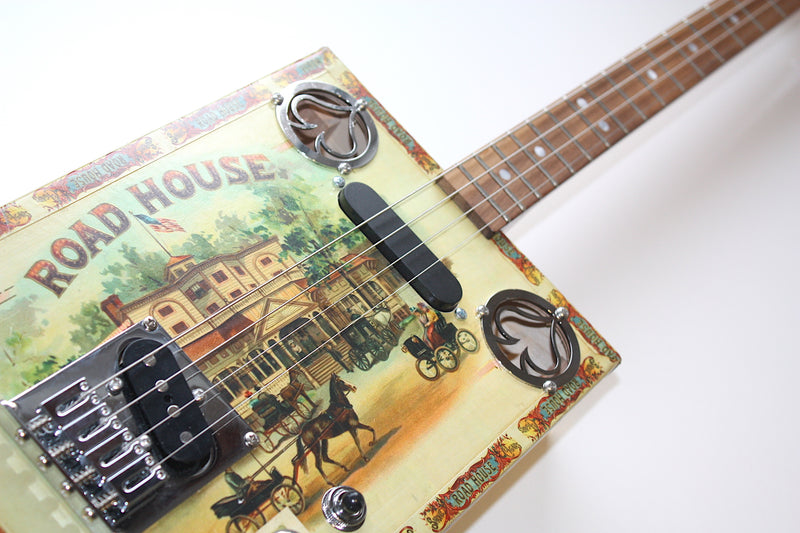 RoadHouse  - 4 String Cigar Box Guitar