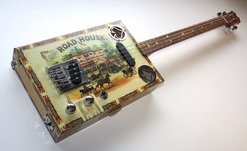 RoadHouse  - 4 String Cigar Box Guitar