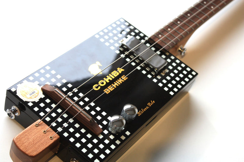 Cohiba Humbucker - 3 String Cigar Box Guitar