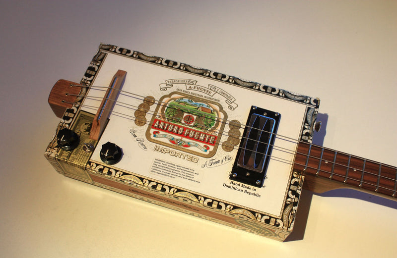 Arturo Fuente - Humbucker Pickup - 3 String Cigar Box Guitar