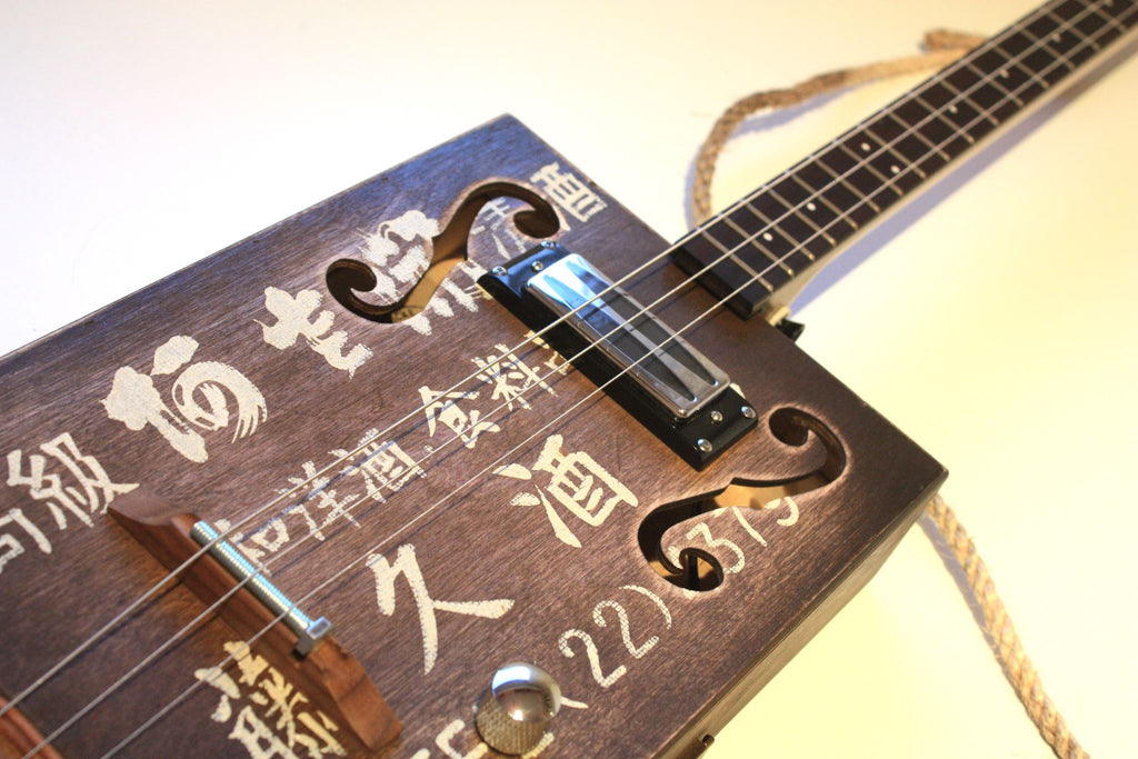 Fujikyu Artec Humbucker - 3 String Cigar Box Guitar