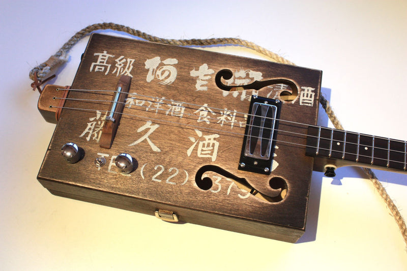 Fujikyu Artec Humbucker - 3 String Cigar Box Guitar