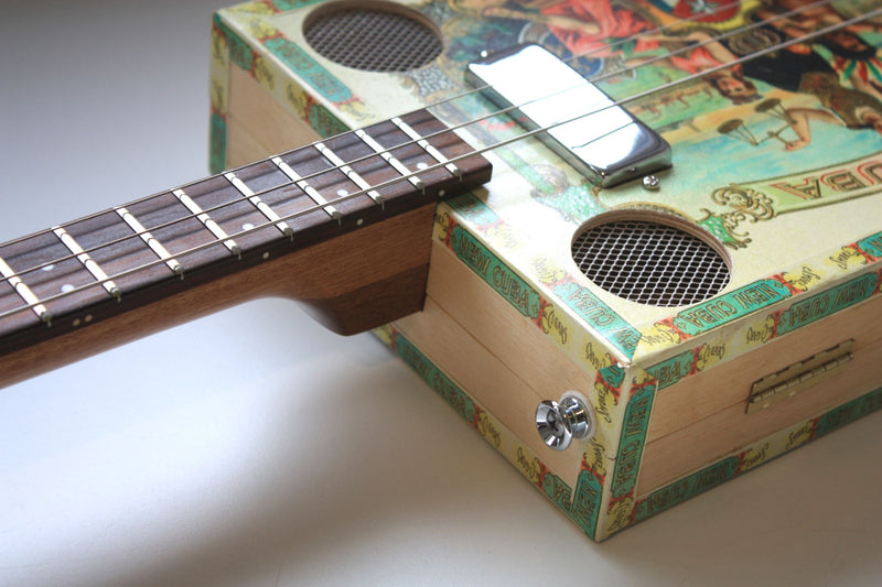 "New Cuba" Humbucker - 3 string cigar box guitar