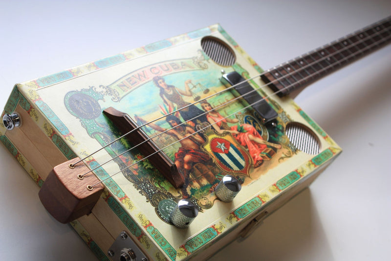 "New Cuba" Humbucker - 3 string cigar box guitar