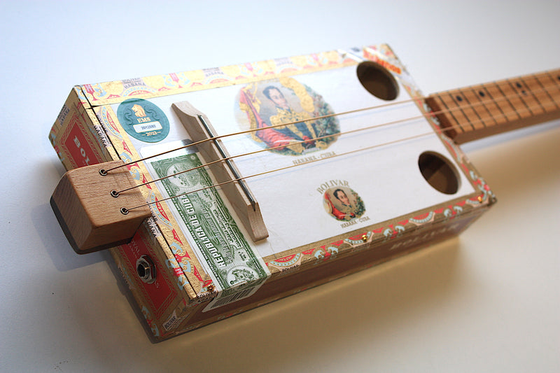 Bolivar Fretless - 3 String Cigar Box Guitar