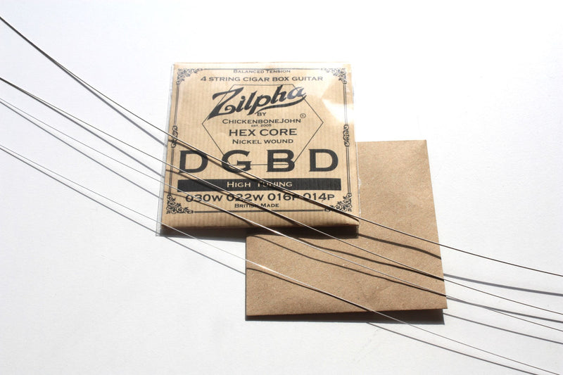 Zilpha Strings - 4 String Balanced Tension "HIGH" DGBD tuning (Nickel)