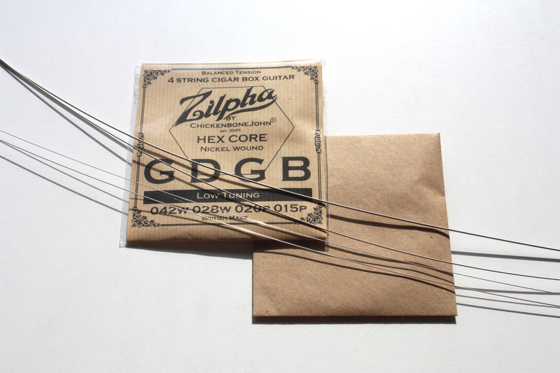 Zilpha Strings - 4 String Balanced Tension "Low" GDGB (Nickel)