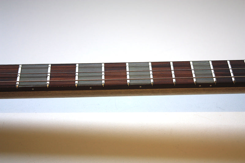 Workshop Series - Custom "Love Me Or Die" Light Sage crackle - 3 String Cigar Box Guitar