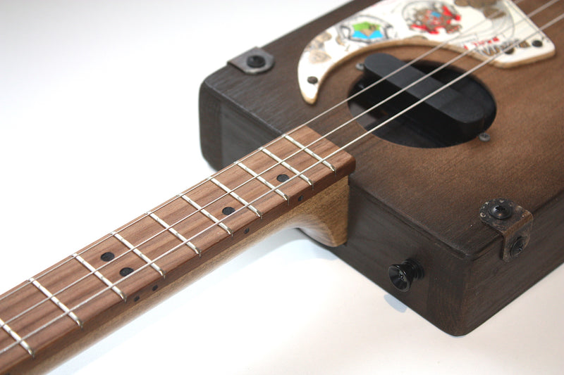 Workshop Series, darkoak burst finish - 3 String Cigar Box Guitar