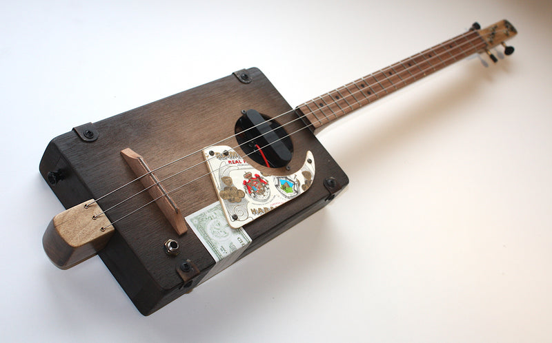 Workshop Series, darkoak burst finish - 3 String Cigar Box Guitar