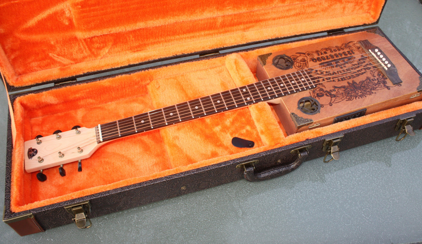 Lace Tweed Cigar Box Guitar Case